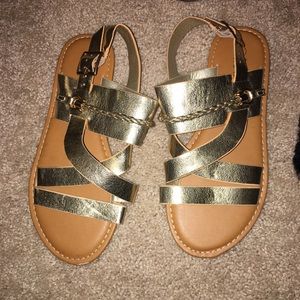 Gold sandals